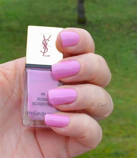 rose scabiosa ysl|YSL Rose Scabiosa (No. 48) La Laque Couture Nail Lacquer.